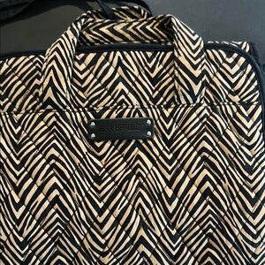 Vera Bradley Black Hanging Travel Toiletry Cosmetic Bag